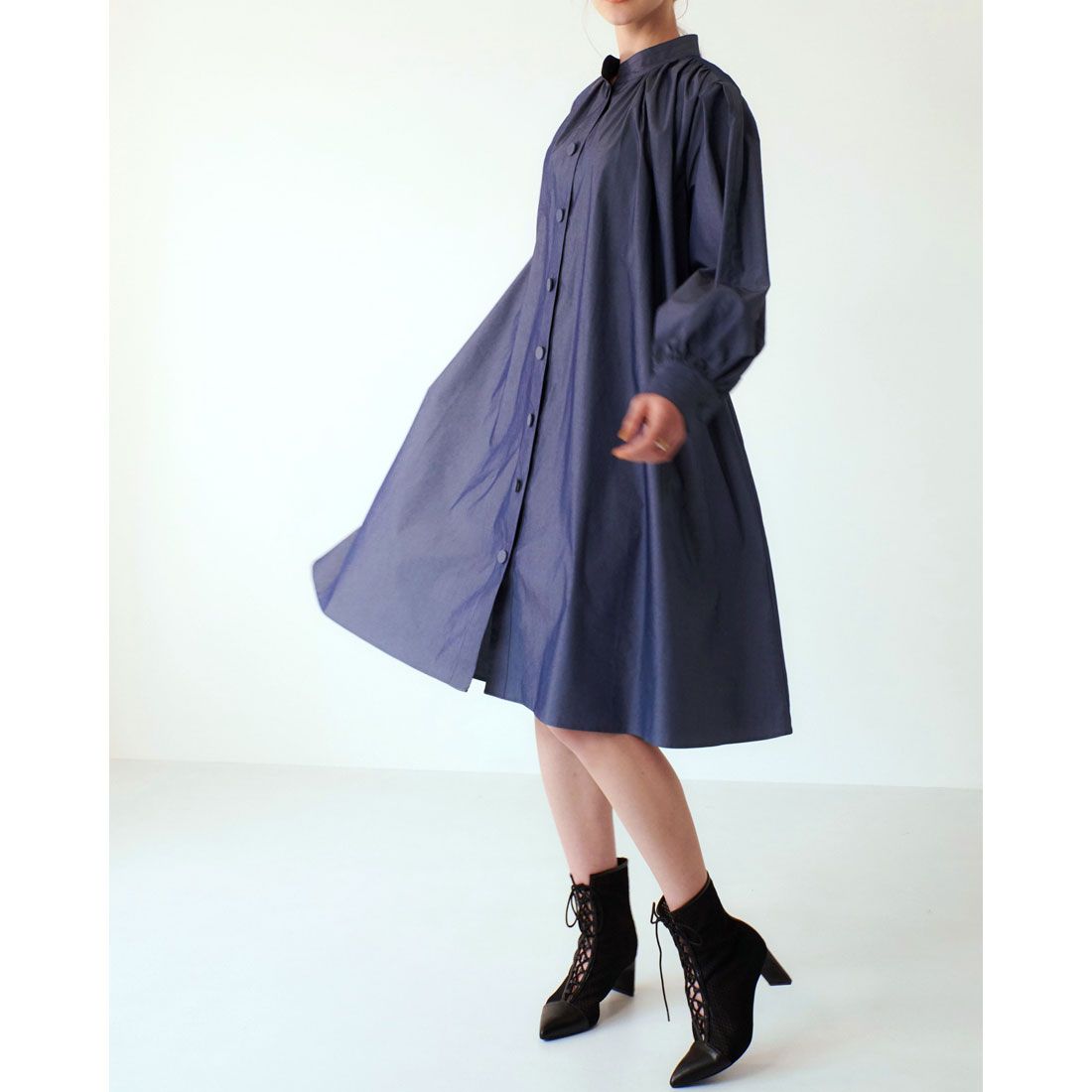 ミレム mirem Volume sleeve one-piece