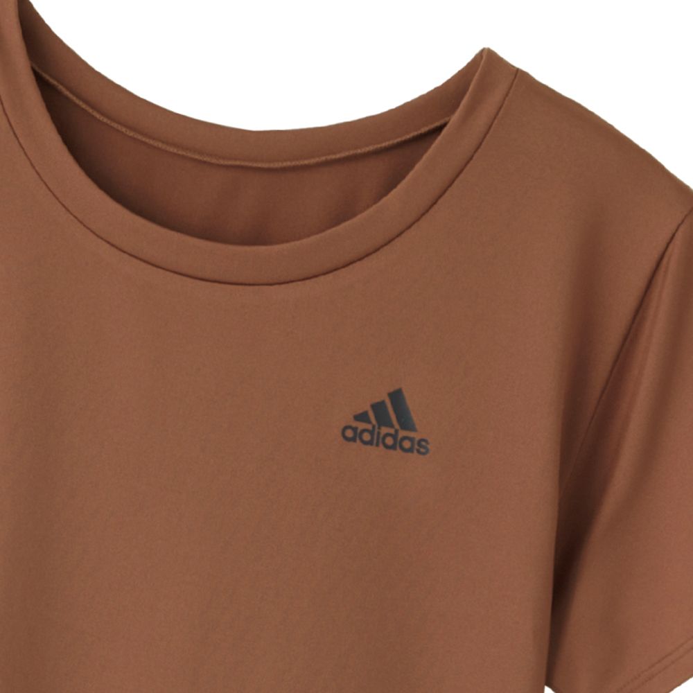 アディダス adidas クロップドTシャツ スタイルアップ 吸汗速乾,ブラック