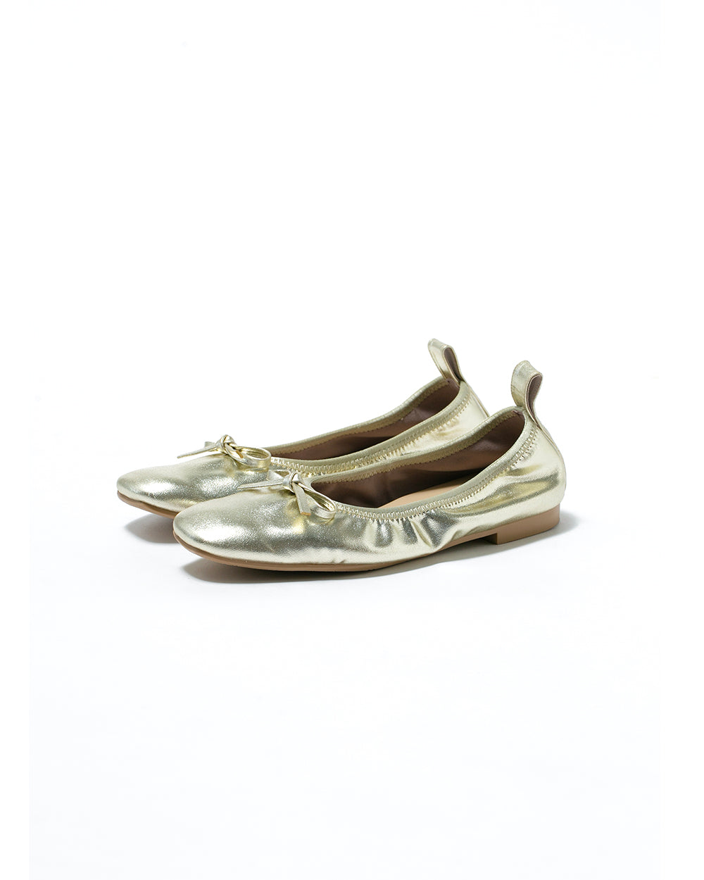 【24SS】エマ フランシス Emma Francis フラット バレエシューズ （ゴールド アップルレザー） ゴールド アップルレザー