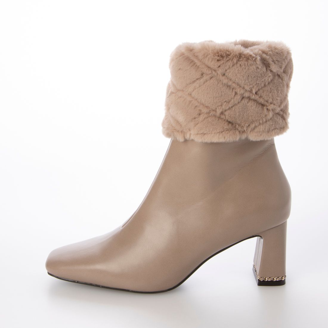 RANDA 2WAY quilted fur boots