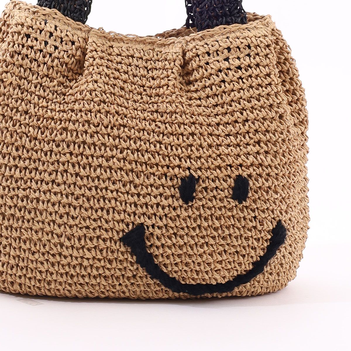 クーコ COOCO SMILEY 2ハンドルタック入カゴバッグ