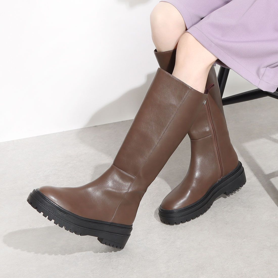 【レイン対応】Lupus /ルプス  トラックソールロングブーツ