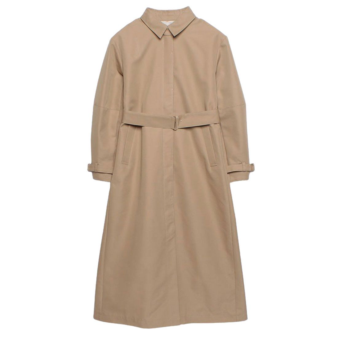 anuans stand collar trench coat