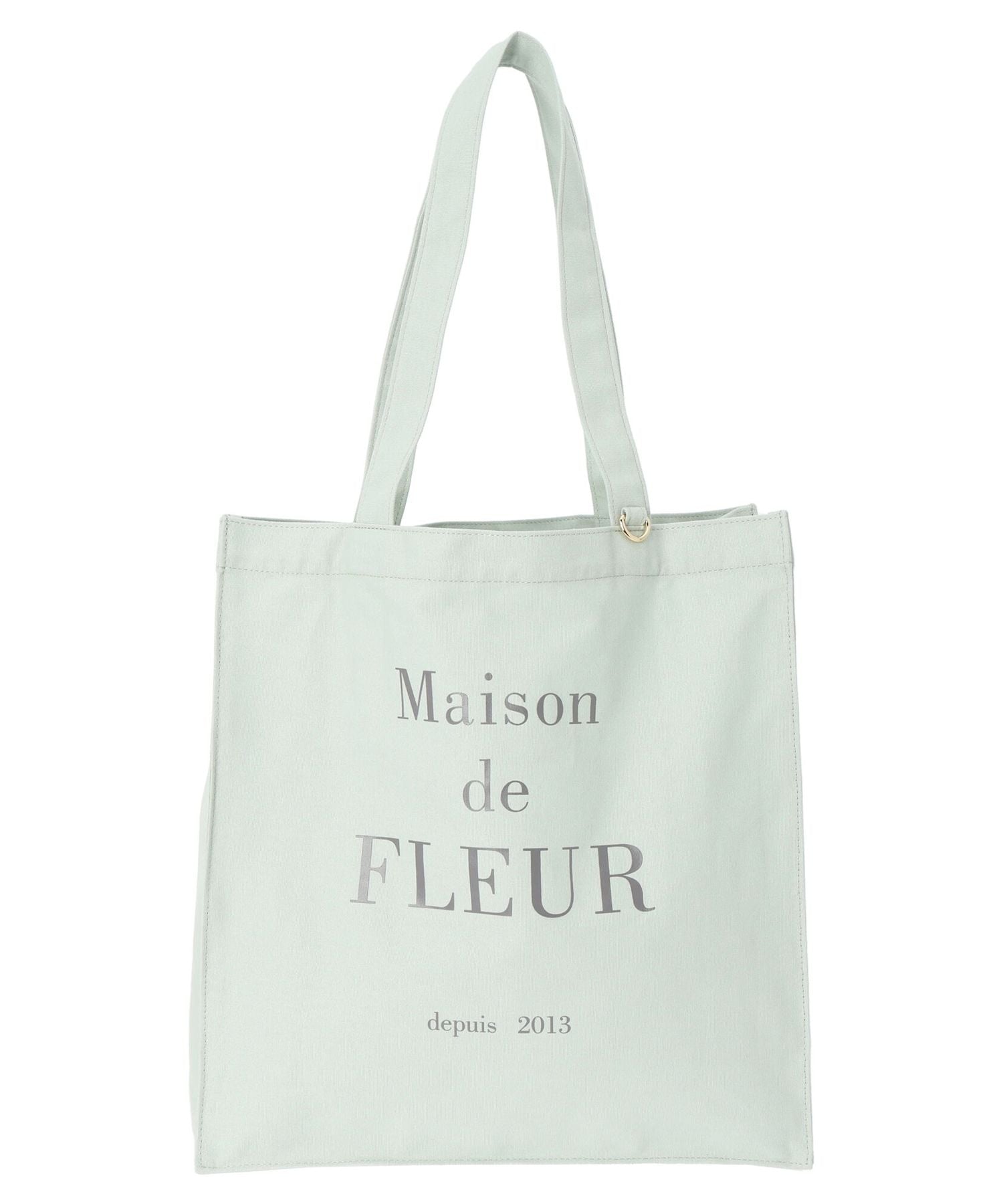 メゾン ド フルール Maison de FLEUR EC限定ブランドロゴプリントスクエアトートバッグ （イエロー） イエロー
