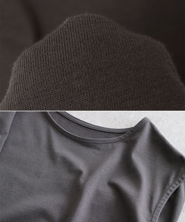 アンドミー andme コットン天竺ノースリーブトップス Tシャツ