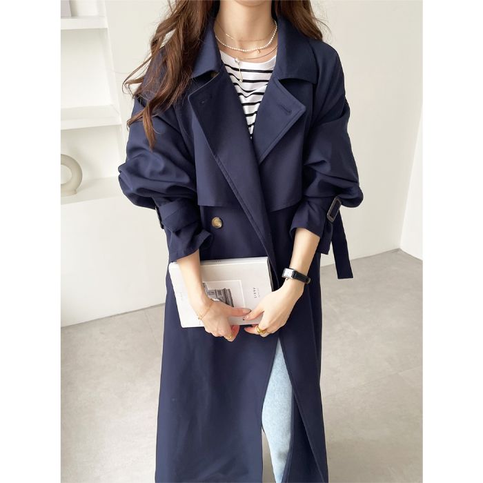 GeeRA Elegant oversized trench coat