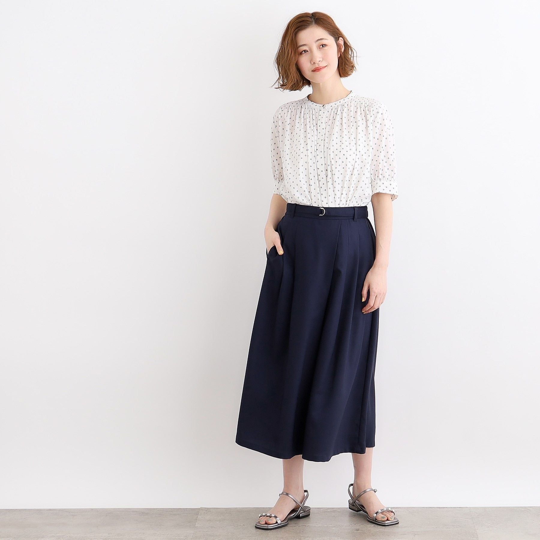 グローブ grove デニム調ラップスカーチョ