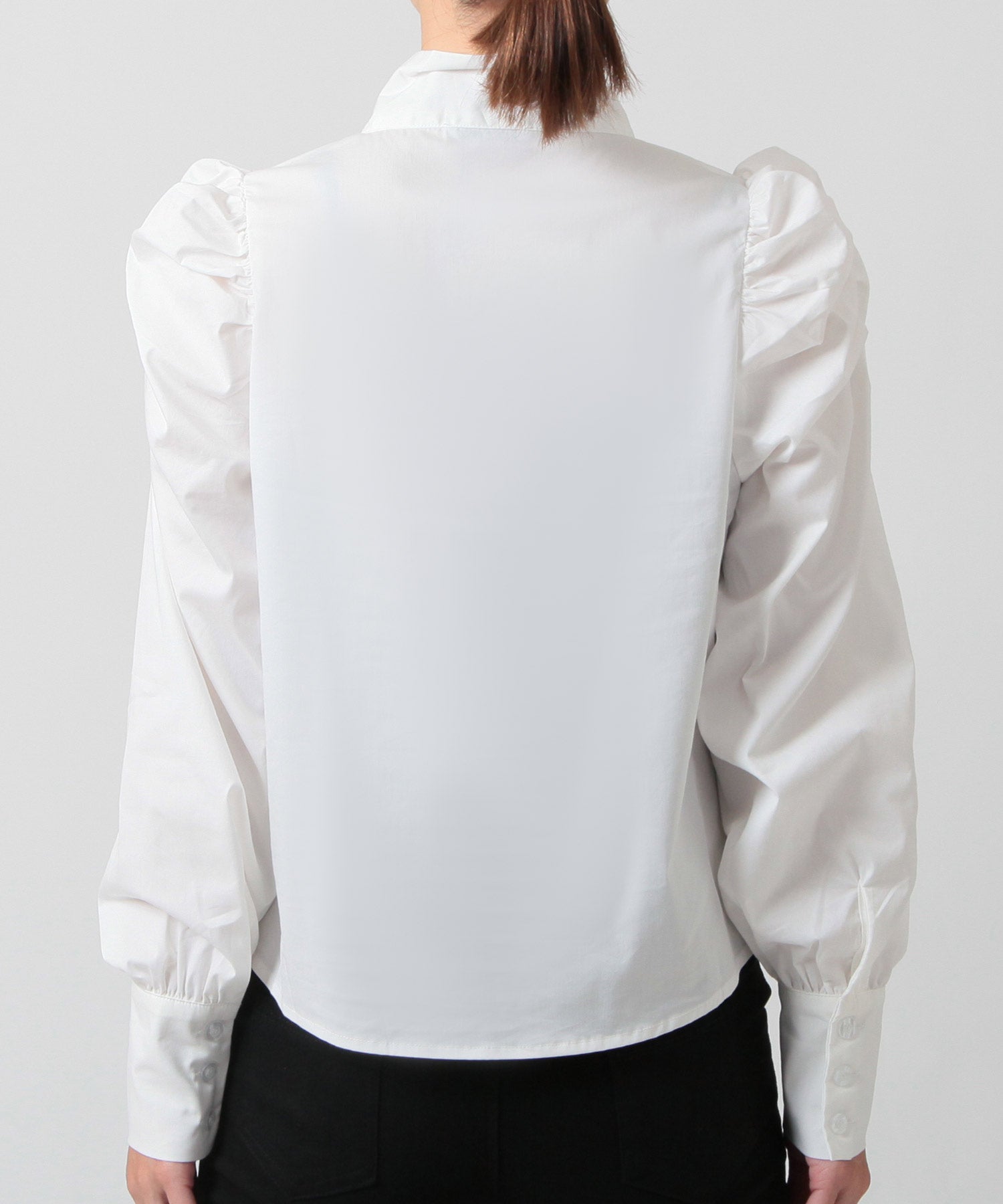 ジュリアブティック JULIA BOUTIQUE ボウタイパワショルブラウス/23530 （White） ホワイト