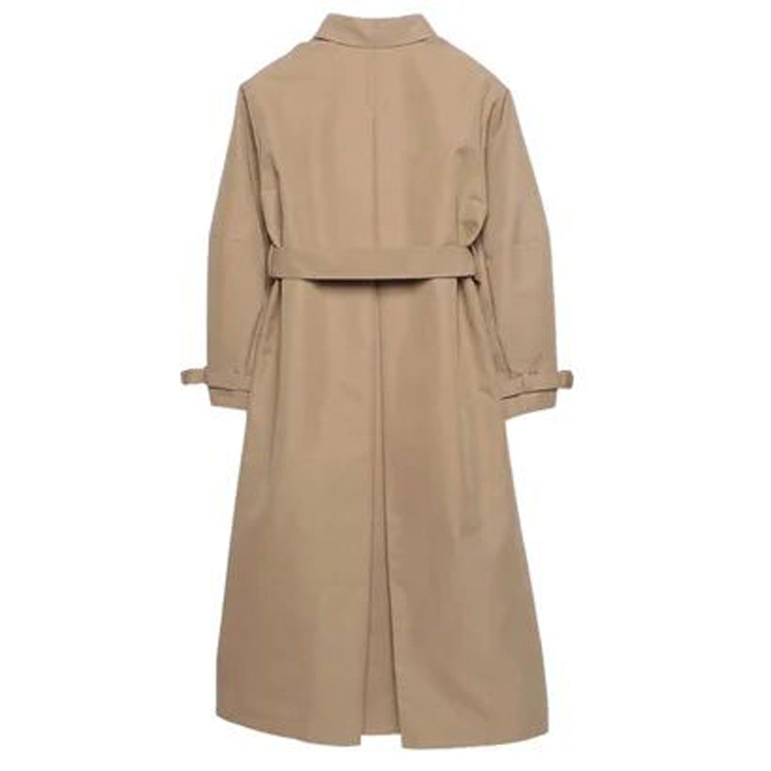 anuans stand collar trench coat