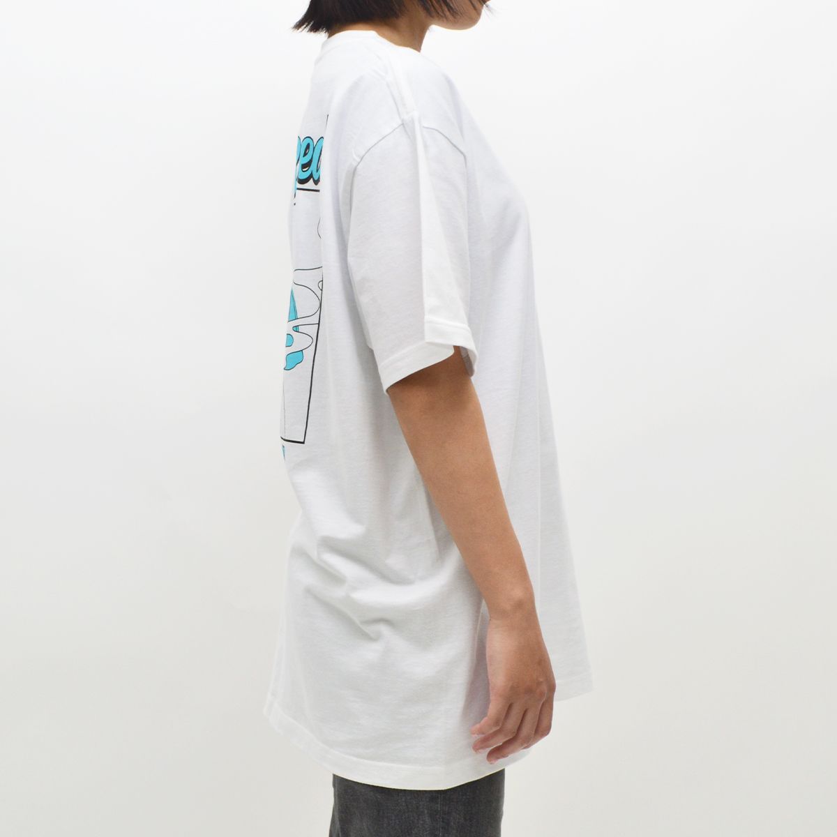 モディッシュガゼ MODISH GAZE スモーキングガール Relaxed半袖Tシャツ