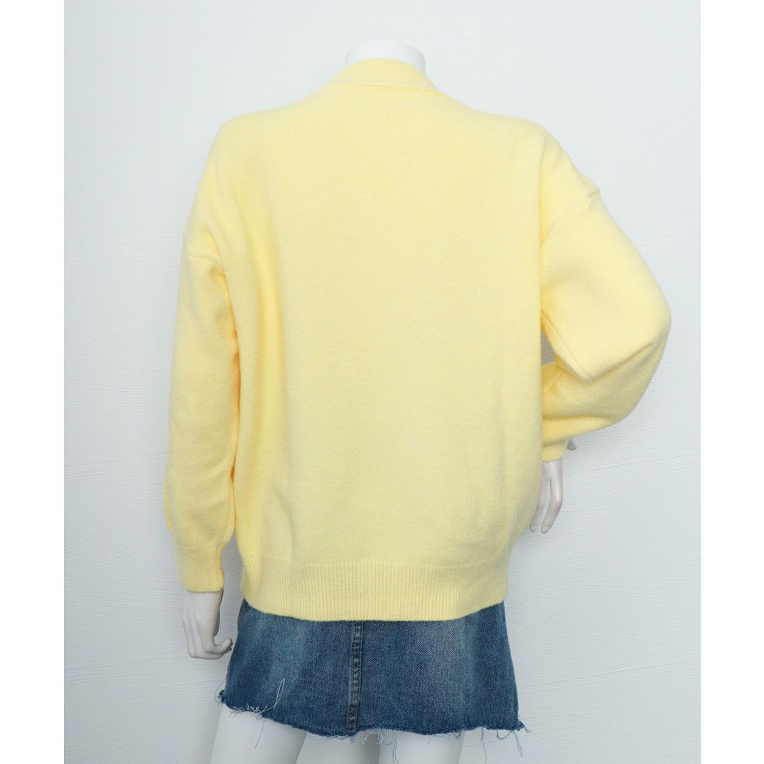 ニットセーター カラーニット 長袖 秋冬