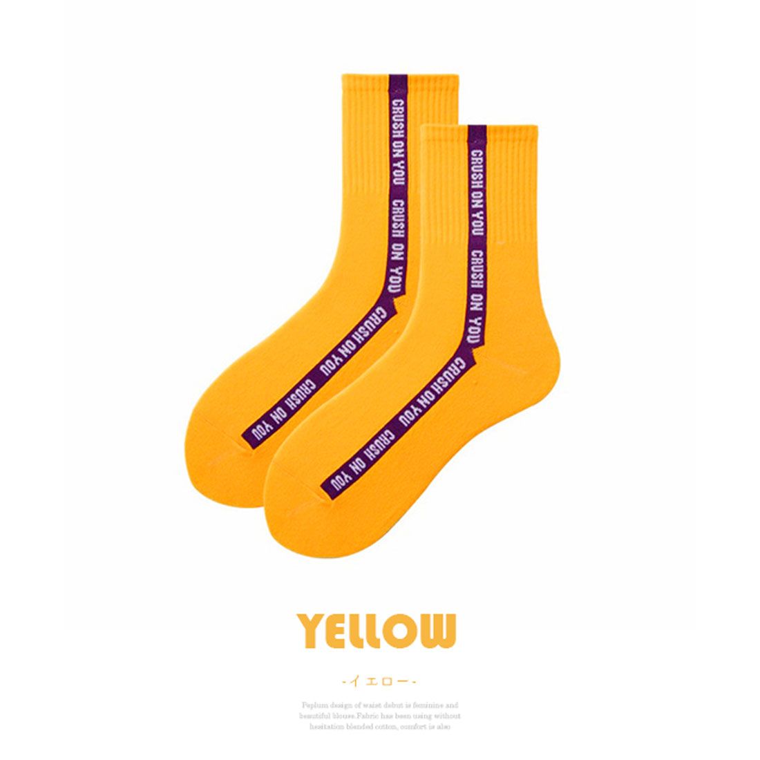 ユメテンボウ 夢展望 ラインアクセントネオンカラーソックス