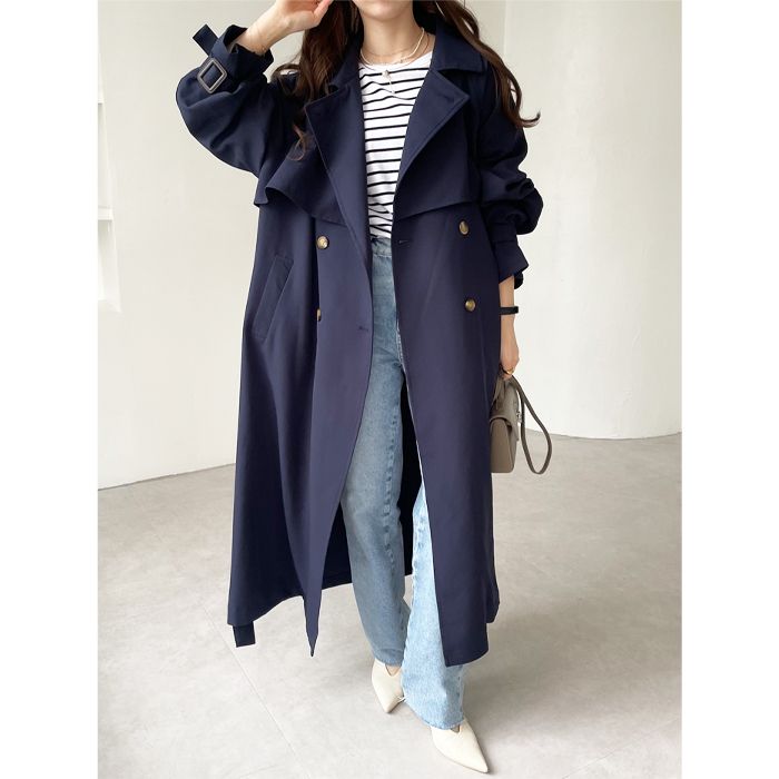 GeeRA Elegant oversized trench coat