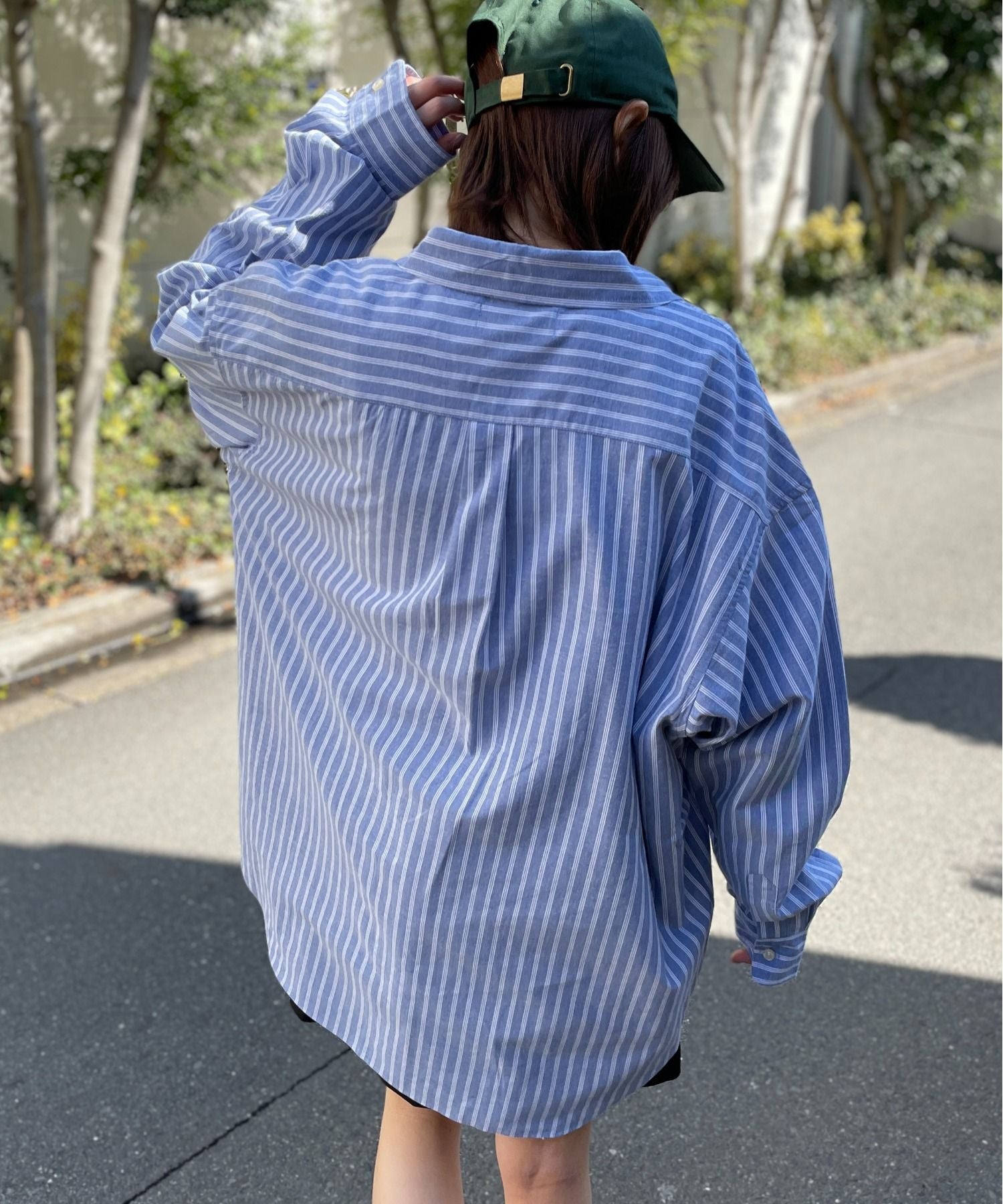 ビバリーヒルズポロクラブ BEVERLY HILLS POLO CLUB 【BEVERLY HILLS POLO CLUB】ワンポイントロゴBIGシルエット長袖シャツ 4187ー0140