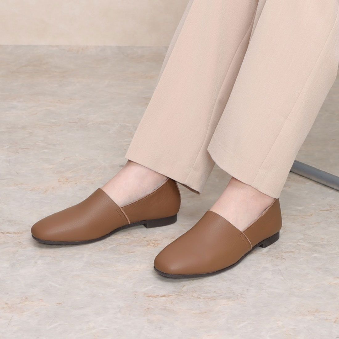 EN Ashinaga Ojisan EN Ashinaga Ojisan A new standard and very popular! [Waterproof] L-cut flat shoes