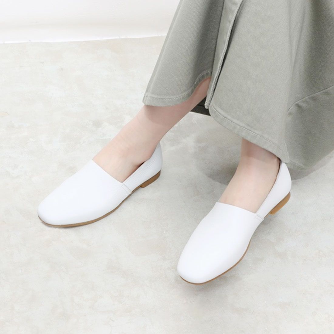 EN Ashinaga Ojisan EN Ashinaga Ojisan A new standard and very popular! [Waterproof] L-cut flat shoes