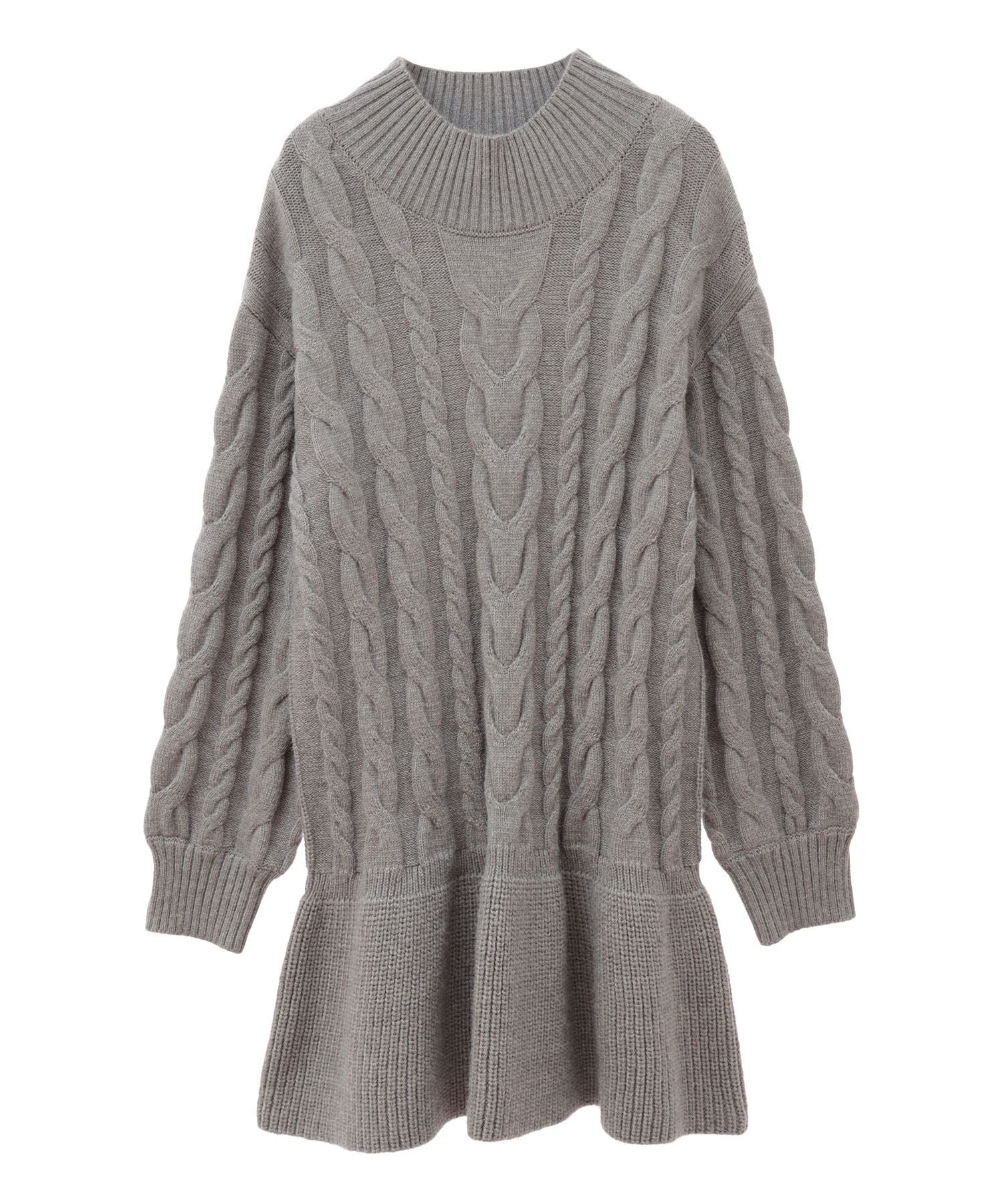 31 Sons de mode Belted cable knit dress