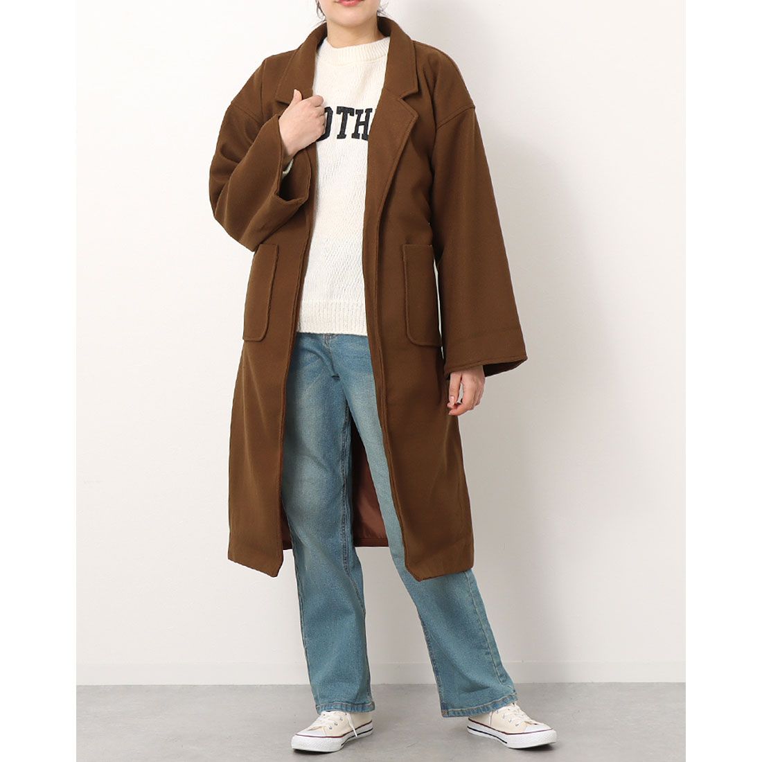 ジュノア JUNOAH ウエストマークチェスターコート