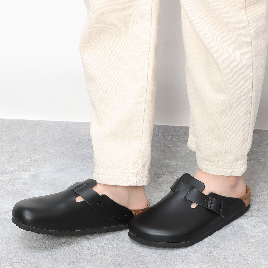 ビルケンシュトック BIRKENSTOCK Boston Natural Leather 【レギュラー幅】