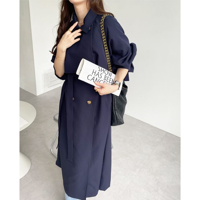 GeeRA Elegant oversized trench coat