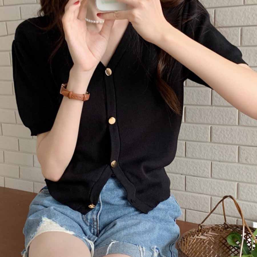 ショッピングゴー shoppinggo カーディガン UVカット 接触冷感 Vネック 紫外線対策 薄手ニット カーディガン 冷房対策 日焼け防止 上着 半袖