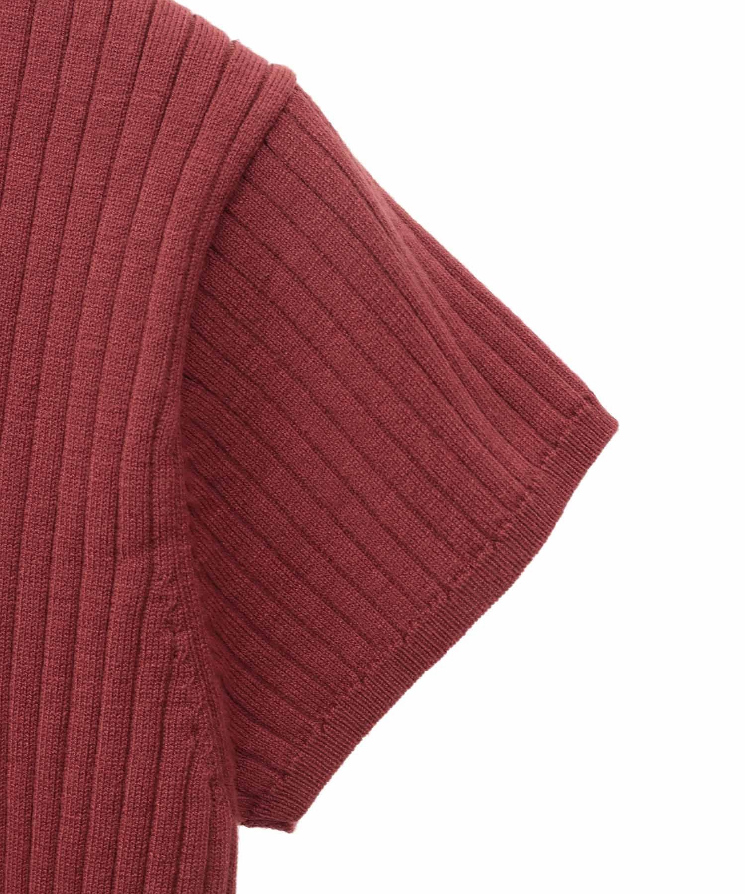 トランテアン ソン ドゥ モード 31 Sons de mode シャツ襟付き2WAYリブニット