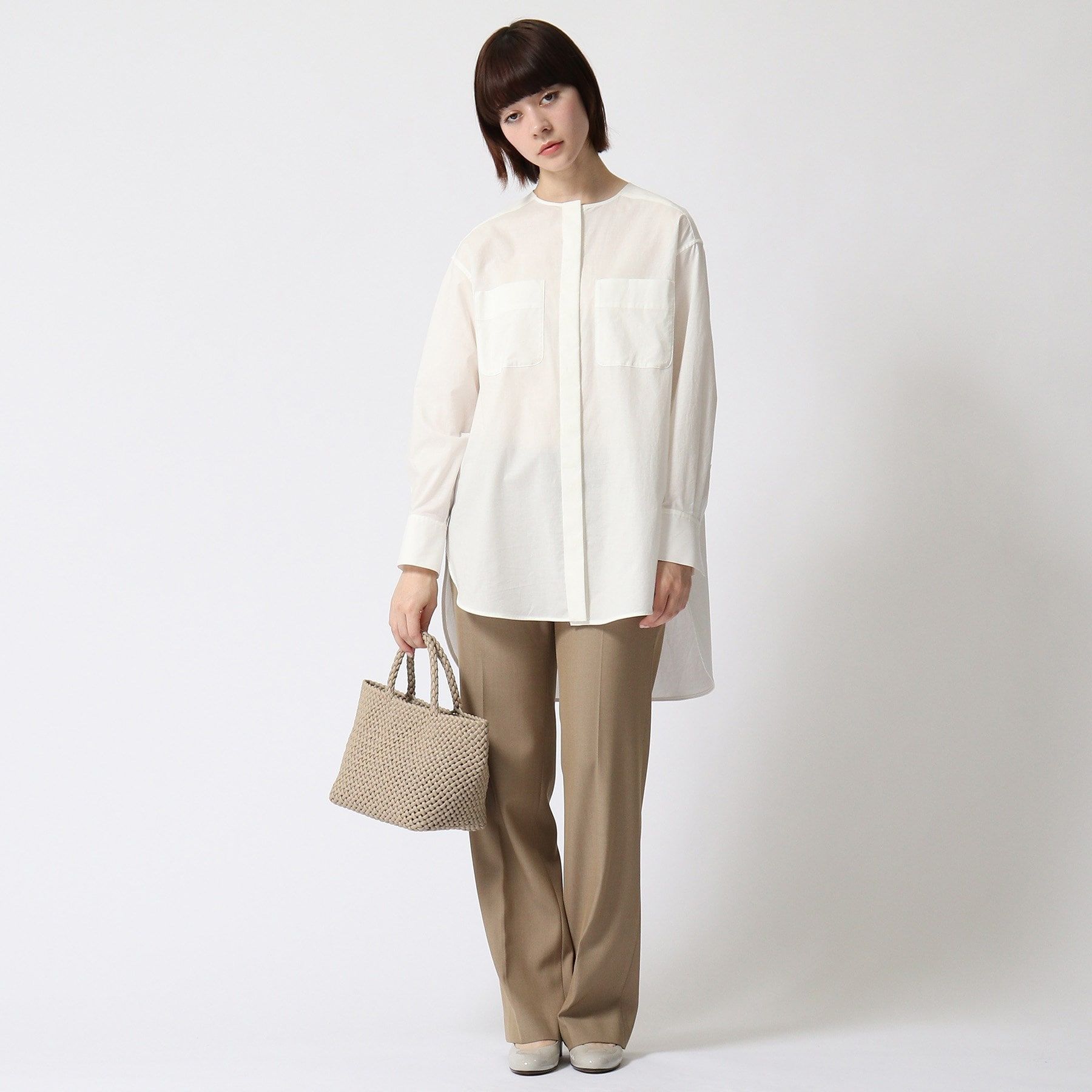 ヒロフ HIROFU 【ブレッツァナッパレース】レザーメッシュトートバッグ S 本革