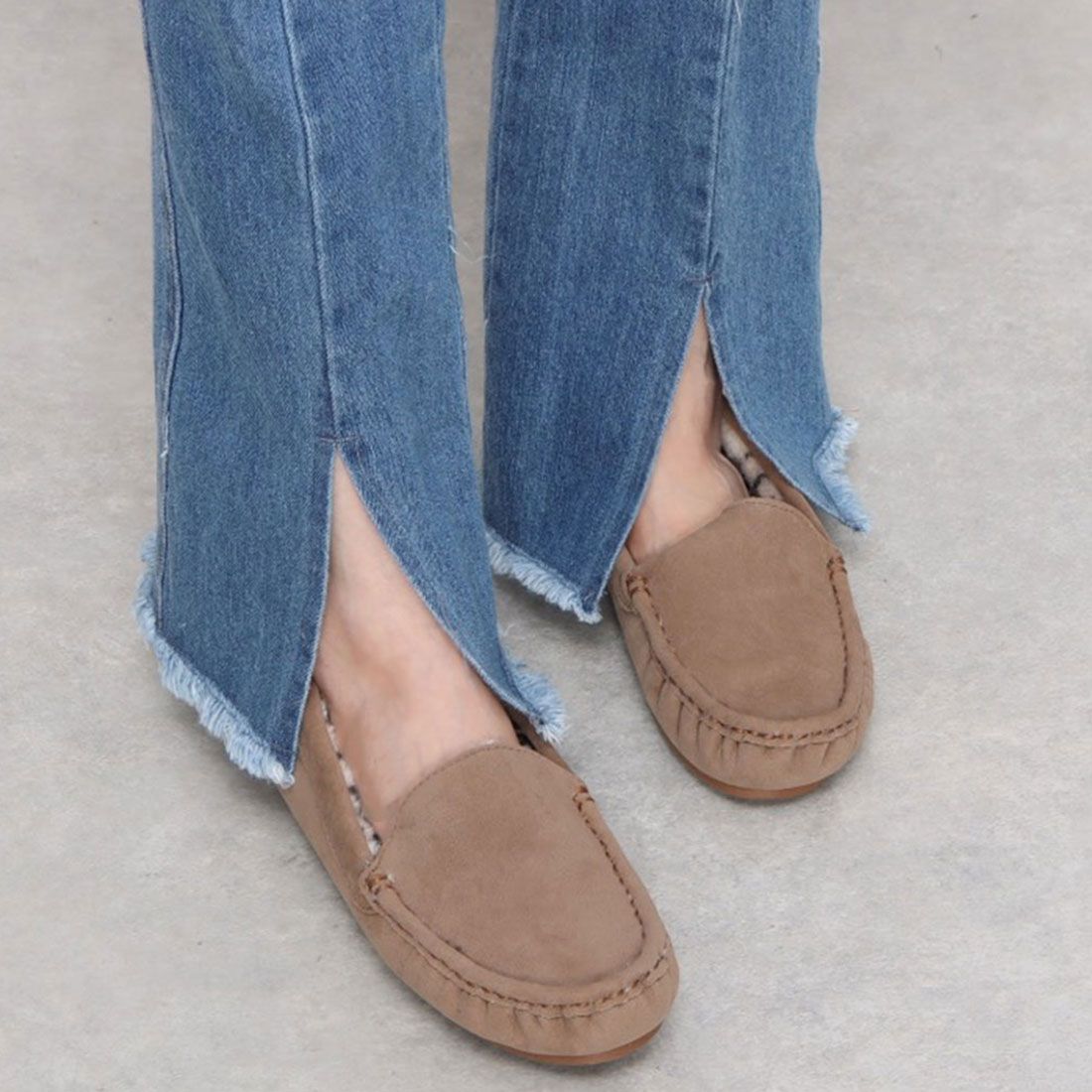 モーイモーイ mooimooi シンプルファーモカシン