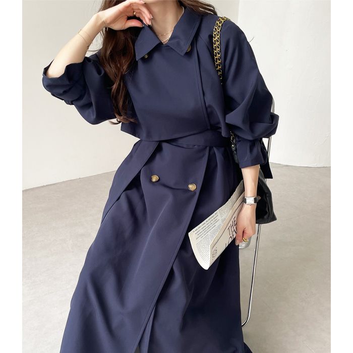 GeeRA Elegant oversized trench coat