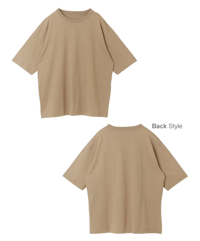 アンドミー andme コットン オーバーサイズ 半袖 Tシャツ