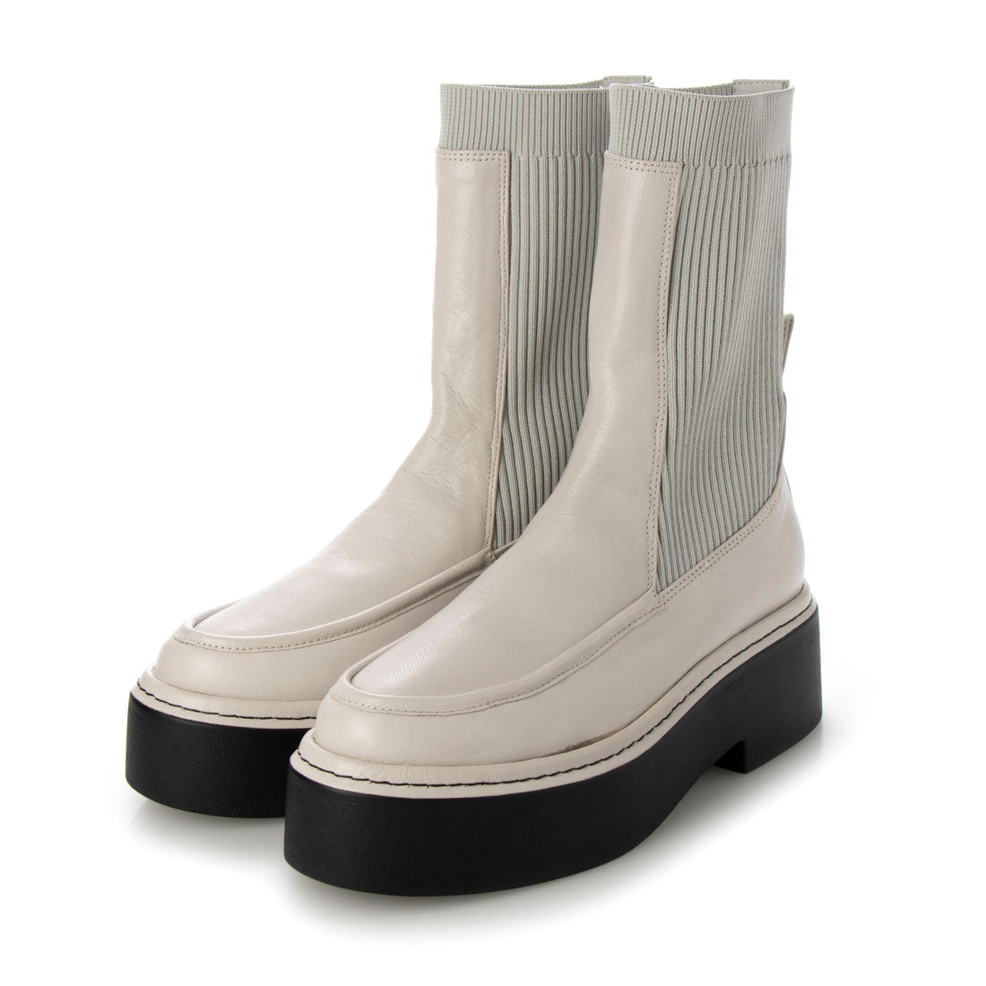 BUENA LEATHER BOOTS （OFF WHITE） OFF WHITE