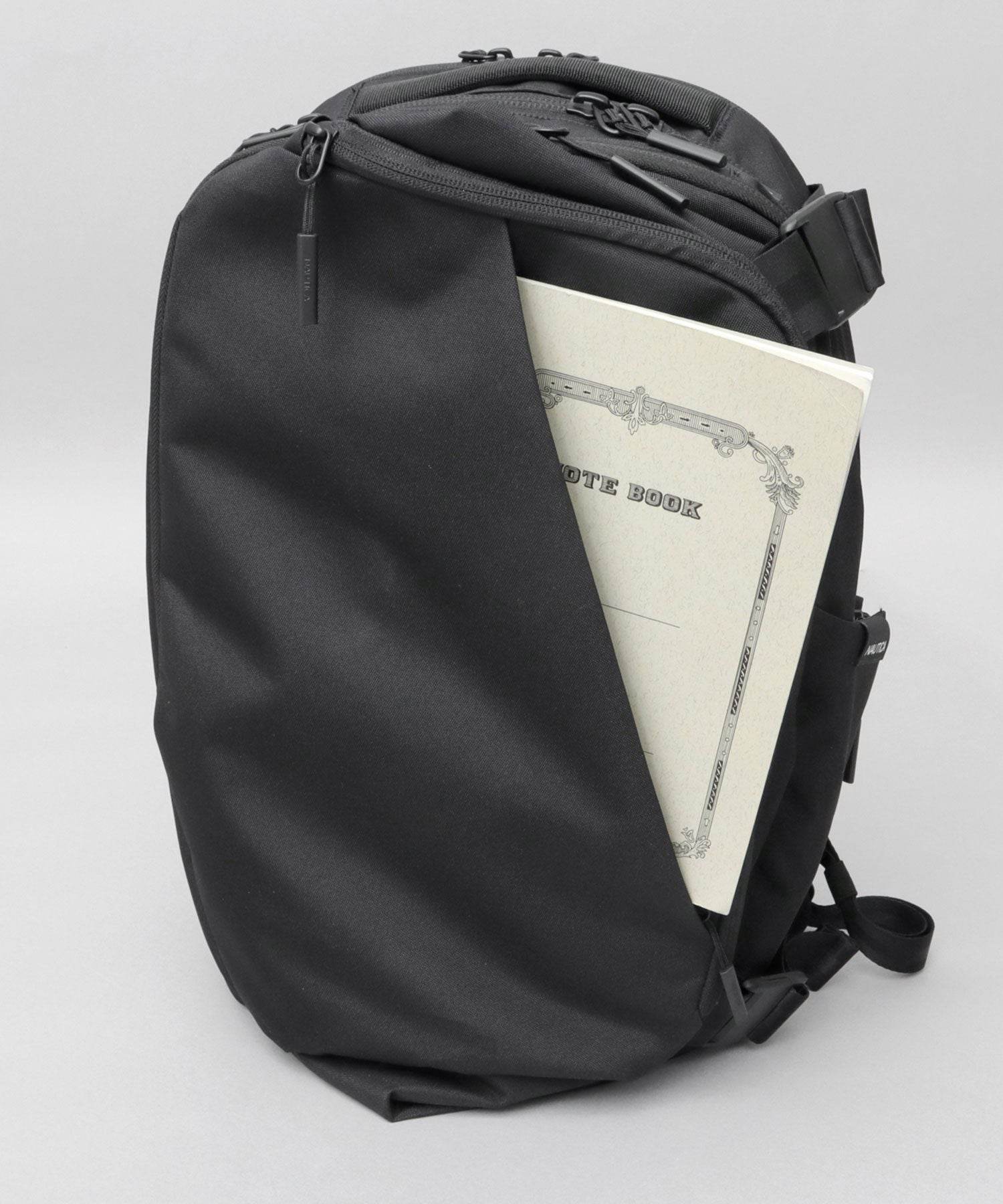 NAUTICA ブラック リュック NAUTICA Backpack Business Backpack Men's Black Simple Water-Repellent