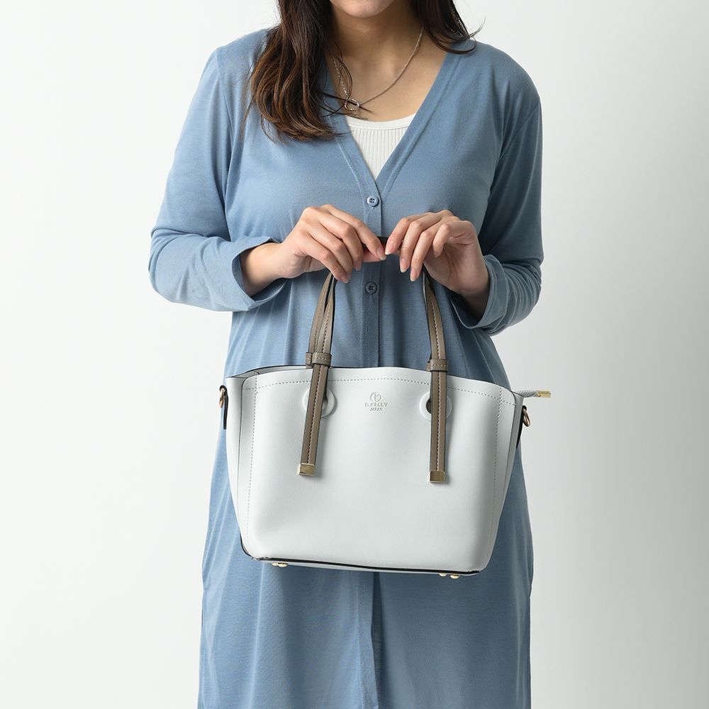 D.KELLY Tote Bag D.KELLY Bicolor Midi Tote Bag for Women Large Capacit