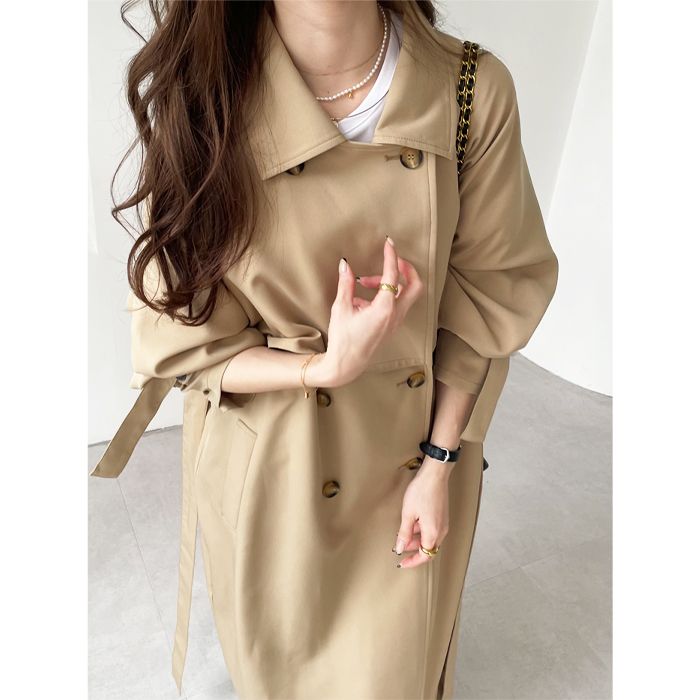 GeeRA Elegant oversized trench coat