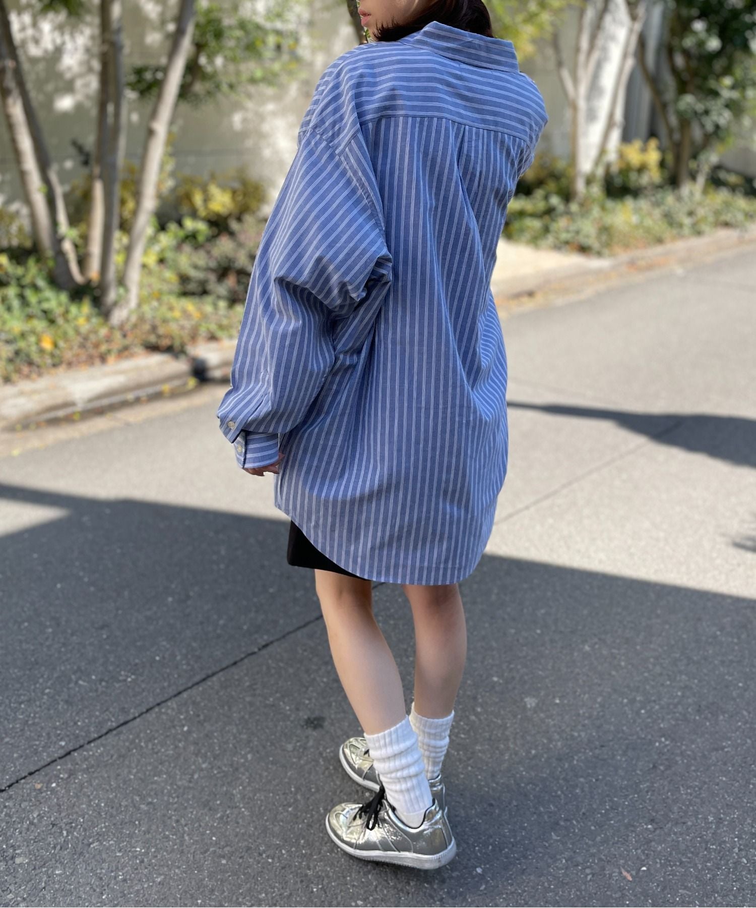 ビバリーヒルズポロクラブ BEVERLY HILLS POLO CLUB 【BEVERLY HILLS POLO CLUB】ワンポイントロゴBIGシルエット長袖シャツ 4187ー0140