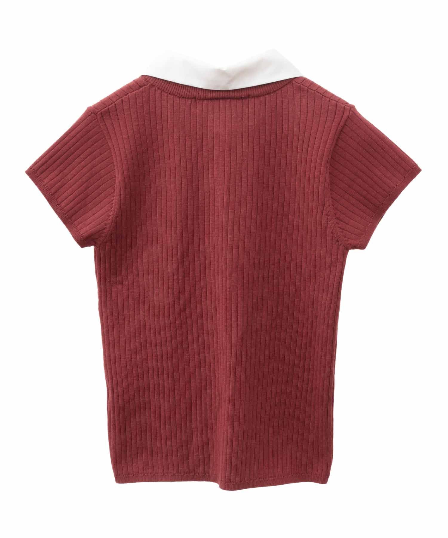 トランテアン ソン ドゥ モード 31 Sons de mode シャツ襟付き2WAYリブニット