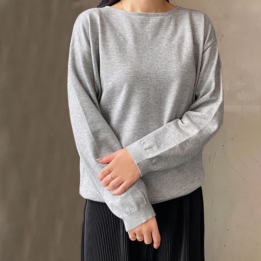 ドゥー ベル Doux Belle 秋新作 洗えるニット レディース/ トップス/ ニット カシミアタッチニット 長袖 秋 冬 オフィス