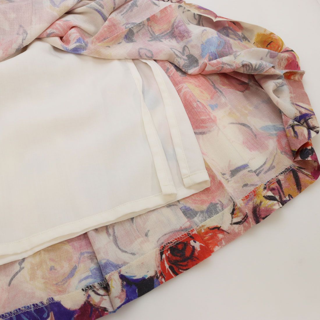 オールド イングランド OLD ENGLAND フラワープリントプリーツスカート