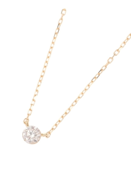 ココシュニック COCOSHNIK K18 ダイヤモンドシークレット留 ネックレス (イエローゴールド) イエローゴールド(104)