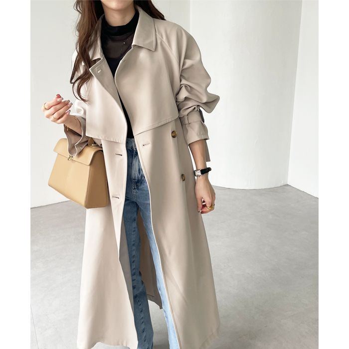 GeeRA Elegant oversized trench coat