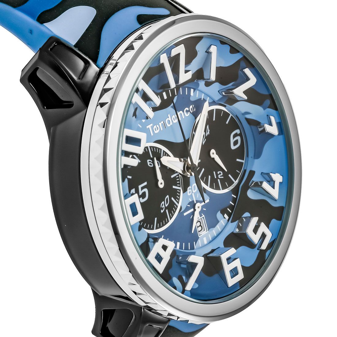 テンデンス TENDENCE ガリバー ラウンド メンズ 時計 TY046023 クォーツ カモフラージュ シリコン