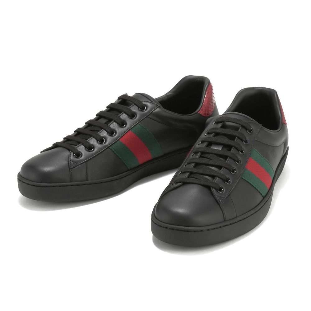 グッチ GUCCI スニーカー メンズ エース シューズ 386750-02JR0 ラグジュアリー ブランド 大きいサイズ