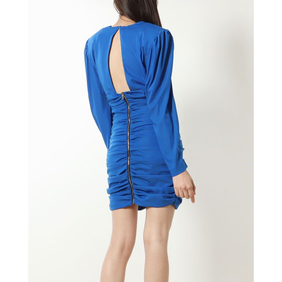 シルビアン ヒーチ SILVIAN HEACH シャーリングVカットタイトワンピース