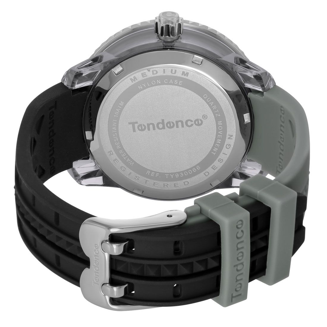 テンデンス TENDENCE クレイジーミディアム レディース 時計 TY930066 クォーツ シルバー シリコン