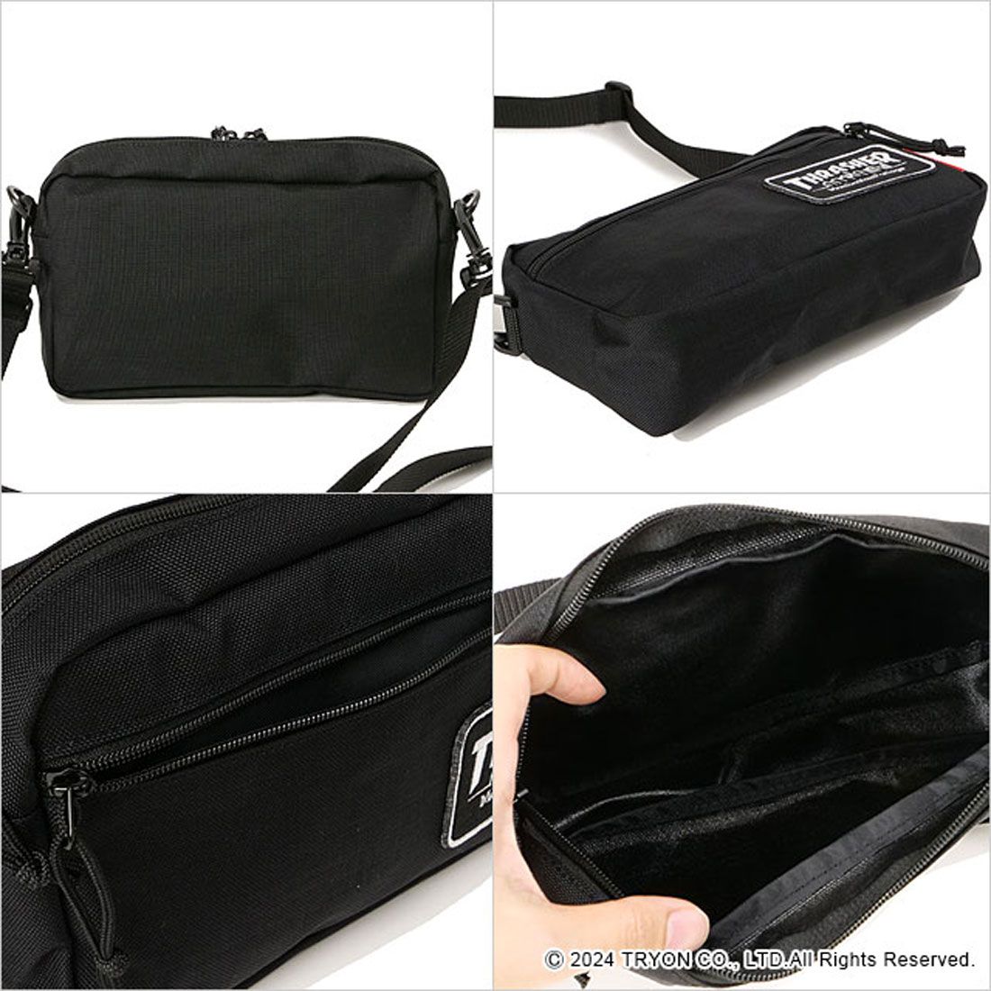 マンハッタンポーテージ Manhattan Portage Jogger Bag Embroidered Patch THRASHER Black [MP1404LEPTHRASHER FW24]