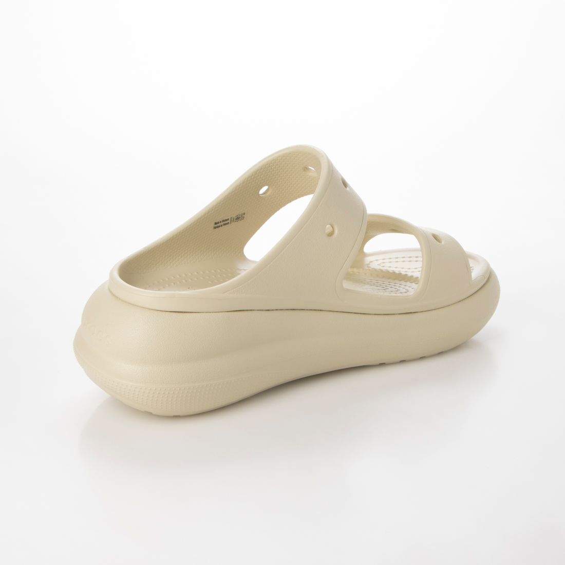 フラットシューズ Classic Platform Sandals - Crocs - Thermoplastic - Beige Crocs Women's Platform Sandals Classic Mega Crush Sandal