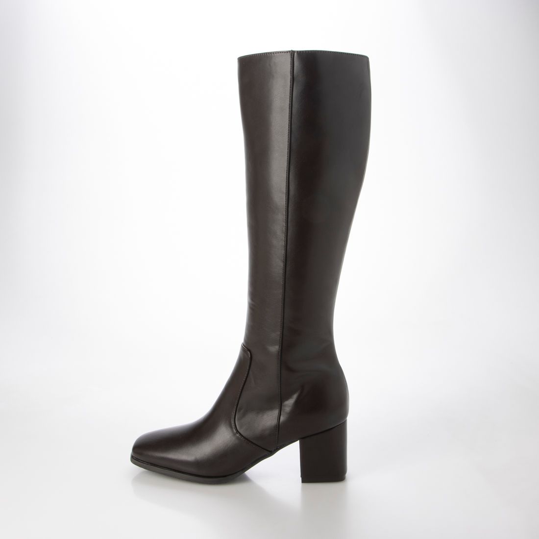 [EVOL] Square 6.5cm heel long boots IV5200