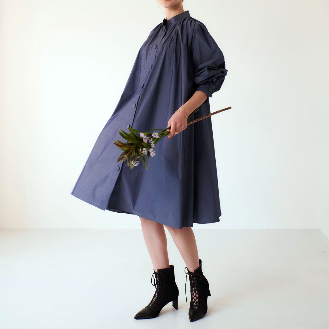 ミレム mirem Volume sleeve one-piece