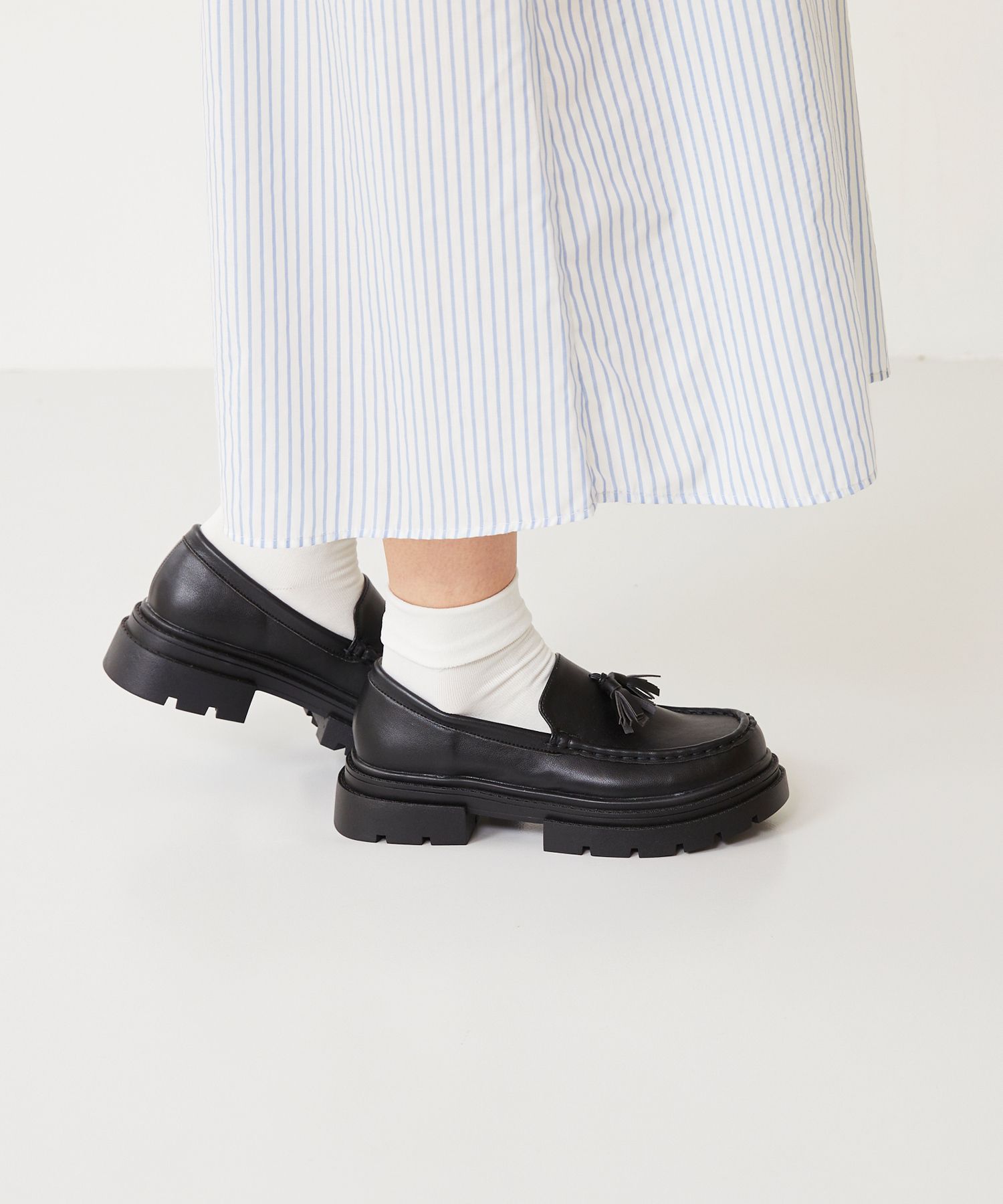 メヌエ Menue 厚底 トラックソール ローファー