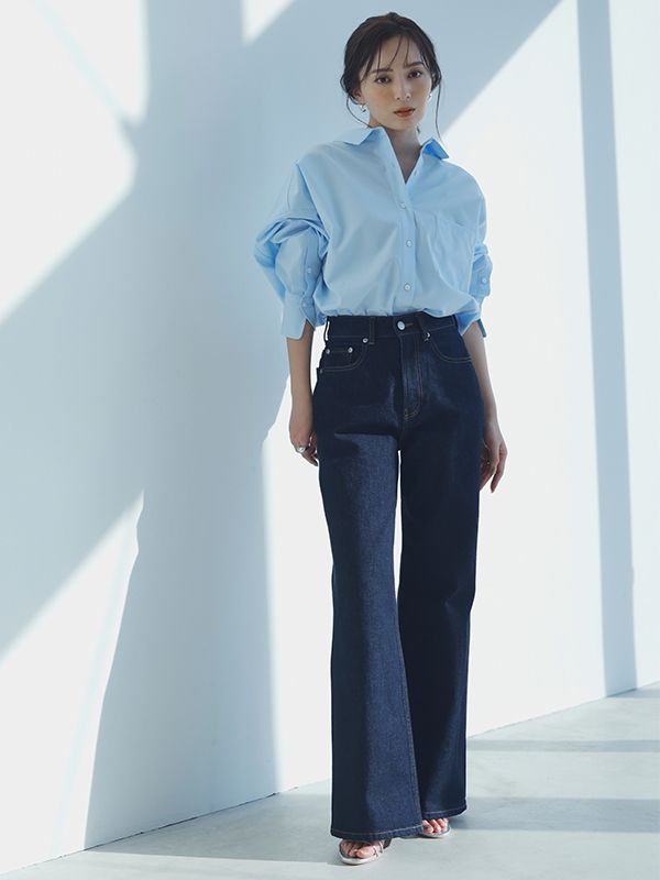 アニュアンス anuans Wide leg denim